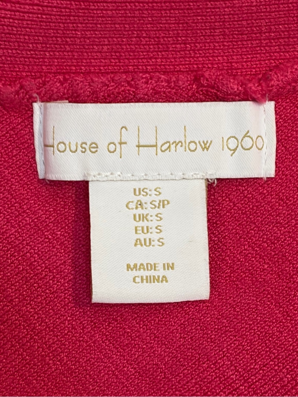REVOLVE x House of Harlow 1960 Lidia Criss-Cross Pink Ribbed Halter Top Size S - Picture 8 of 8
